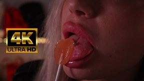 Lollipop Seduction – Wet Lips & Pierced Tongue Tease