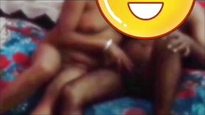 Desi Indian Newly Married MILF Wife Gangbang with Her Husband's Friend