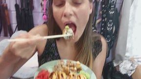 Eating sushi rolls and humiliate you (wmv)