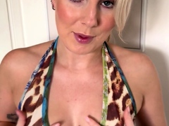 Mature blonde enjoys some hardcore masturbation action