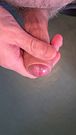 Masturbation ended in a big mess on the floor