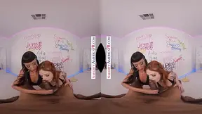 POV Threesome with Charli Valentine & Scarlett Mae - Virtual Reality scene