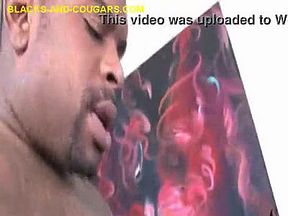 Big Black Cock for Cougar to Suck