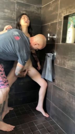 Watch daddy teach my sister sub how to squirt while I **** all over myself!