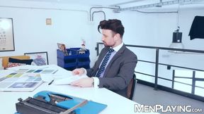 Boss Drew Dixon bends Pol Prince over for intense punishment