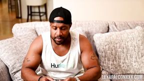 Interracial clip with funny Leya Falcon and Big Tre from Pornstar Platinum