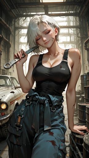 Hot Big Tits Mechanical Teen Rides Her Favorite Client's Big Cock - AI-Generated Content