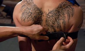 Steamy maledom in threesome perversions with a master and two slaves