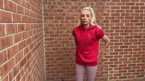 Spitting and sleeves rolled up