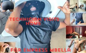 Technician Visits Home of Imperatriz Mbella and Is Surprised