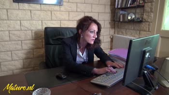 Lyna Cypher's Office Seduction: Redhead Secretary Tamed by Her Boss