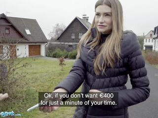 Public Agent Sexy wife likes a much larger rod