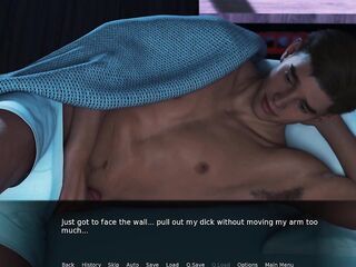 Connor Masturbates On His Ally Matt & Cum All Over Own Chest in Bedroom Whilst Staying With Roommate