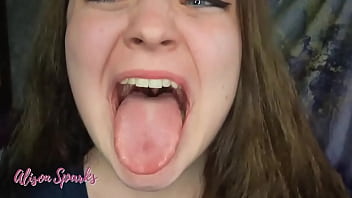 ️Alison&#039_s mouth exploration and spit fetish️Out on my ManyVids and Coming on soon!below!