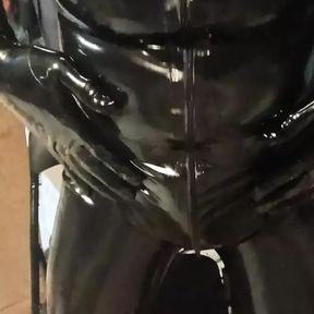 New tight latex suit and mask