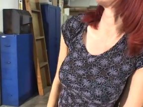 Lusty blonde gets pleasure with nympho MILF and toys