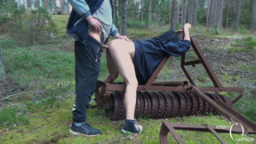 Tied, dominated and pussy ploughed on a plough