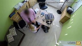 LOAN4K Sweetheart gives nasty loan officer a sissy for drilling