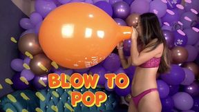 Gaby Blow to Pop Huge Orange Tuff-Tex 17" - 4K