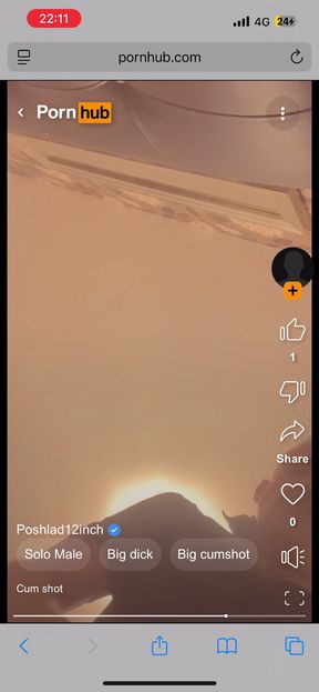 Huge cock 3 handed wank