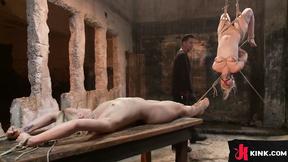 ”Horny blondes gets their daily BDSM”