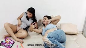 Hot Sex Between Cute Lesbians - Porn in Spanish