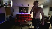 Deepthroat hunger, cock begging in isolation