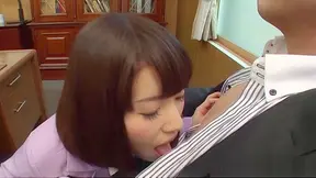 Japanese Teacher Teaches Footjob Blowjob Before Facial cumshot