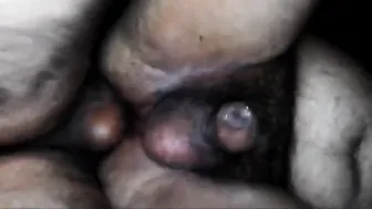 Bear gets his ass bred in amateur bareback session