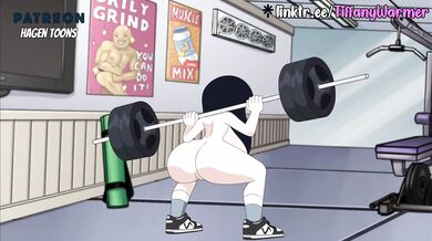 animated cartoon workout drips with juicyHD cartoon sex