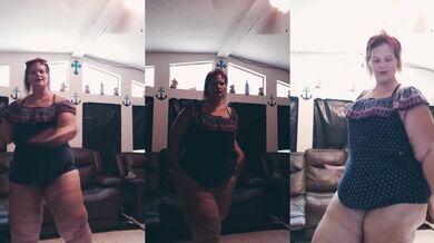 Big White Girl Dancing