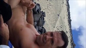 Spanish Beach Masturbation