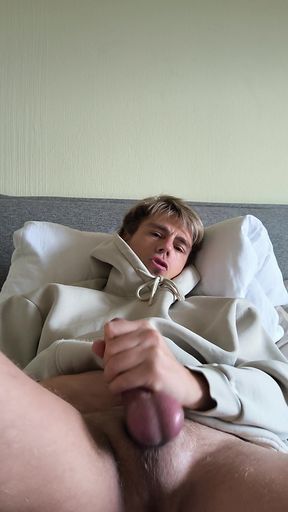 Young handsome boy has not injected for 5 days