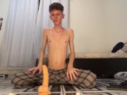 Leaked: Kedoimath's OnlyFans | Twink riding a big dildo