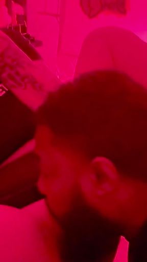 Ts Diana Deelight getting her toes and dick sucked by sissy slut sub man For her birthday   Clip 1