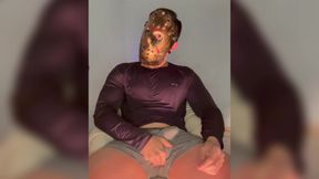 Jason's Neitan Wanking Until He Cums Hard (solo with Full Mask)
