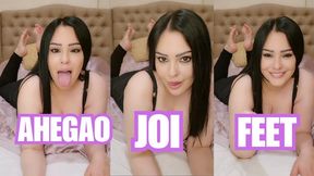 Ahegao, Barefoot and JOI Custom Video for Matt