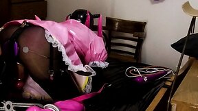Mistress teases and whips sissy maid