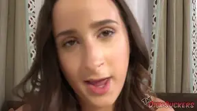 Stepdad catches Ashley Adams fingering her own behind