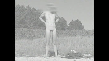 Huge flaccid cock - East German nude beach