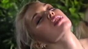 Insatiable blonde and brunette German girls sharing a dildo