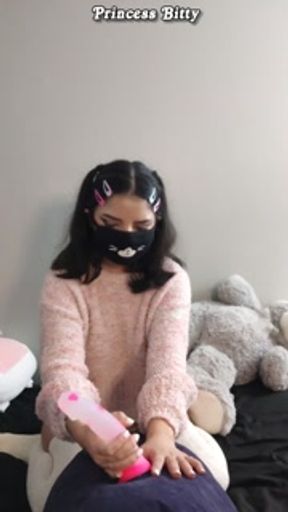 Tiny latina pulls down panties and flashes her ass for Youtube Unboxing Haul | Princess Bitty | ep 2