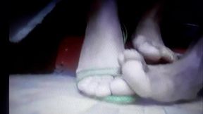 Playing Footsies with Neighbor'_s Daugther in Hallway