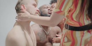 Brunette bombshell Maria Riot gets banged in a hardcore gangbang