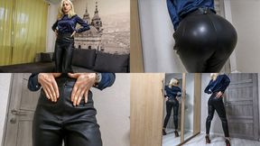 Katya's new real leather pants