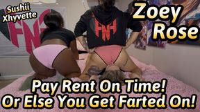 IF YOU PAID RENT ON TIME! YOU WOULDN'T BE SMELLING OUR FARTS!