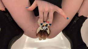 Stuffing Cute Plushie in Pussy and Peeing on its Face