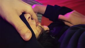 Bitch caught watching tranny porn and masturbating alone, she must be punished now