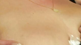Chubby mommy dig ride and sucking off point of view