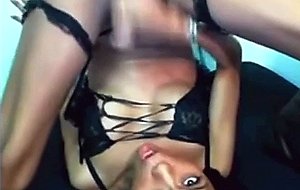 Asian tranny beating off